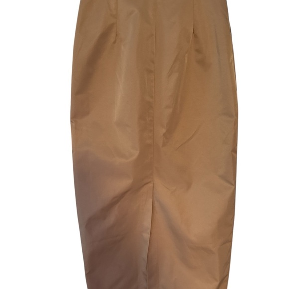 NanaMacs Tan Maxi Pencil Skirt for Casual Wear - Picture 3 of 5